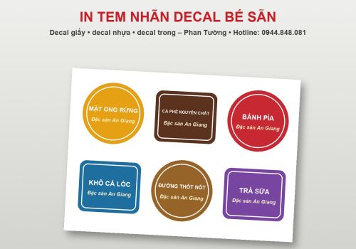 Giải pháp cho in tem nhãn dán số lượng ít