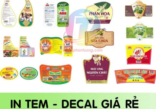 Giải pháp cho in tem nhãn dán số lượng ít