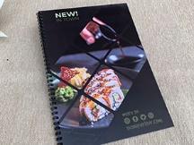 Menu nhựa PVC 4 lớp chống nước đóng lò xo MN-04